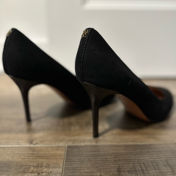 Coach black suede pumps size 10 - Picture 3 of 7